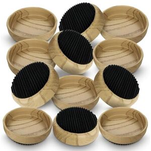 SOL 12pk Rubber Base Castor Cups Furniture Carpet Sofa Leg Floor Protectors Chai SOL 12pk Rubber Base Castor Cups Furniture Carpet Sofa Leg Floor Protectors Chai