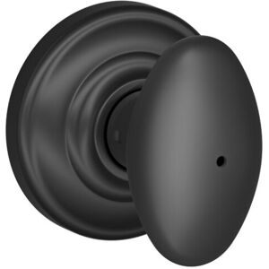 Schlage Siena Privacy Door Knob Andover Rose Matte Black Schlage Siena Privacy Door Knob Andover Rose Matte Black