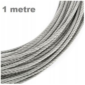 B2C (1 Metre, 1mm) Galvanised Steel Wire Rope Metal Cable Rigging 7 x 7 1mm 2mm 3mm B2C (1 Metre, 1mm) Galvanised Steel Wire Rope Metal Cable Rigging 7 x 7 1mm 2mm 3mm