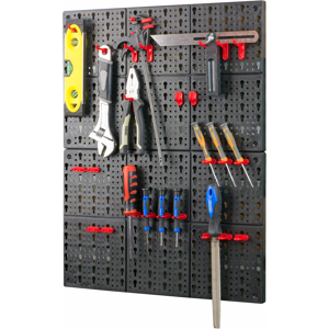 KCT 2 Pcs Plastic Wall Mounted Tool Board Storage DIY Organiser Garage Workshop KCT 2 Pcs Plastic Wall Mounted Tool Board Storage DIY Organiser Garage Workshop