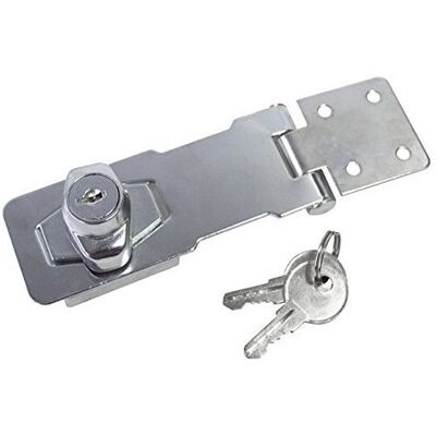 Unbranded - 100mm - Self Locking - Locking Hasp Unbranded - 100mm - Self Locking - Locking Hasp