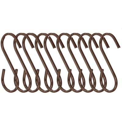 Premier Housewares Set of 10 Sorello Hanging Hooks, Iron, Black Premier Housewares Set of 10 Sorello Hanging Hooks, Iron, Black