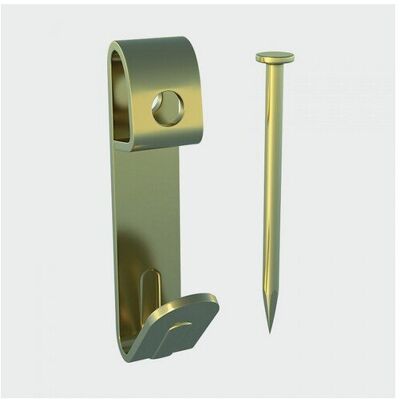 TIMco 2PHSP Picture Hook and Nails Electro Brass No.2 Single Bag of 12 TIMco 2PHSP Picture Hook and Nails Electro Brass No.2 Single Bag of 12
