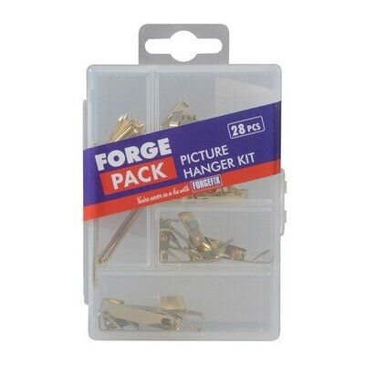 Forgefix Forge FPPICTSET Picture Hook Kit Forge Pack of 28 Piece Forgefix Forge FPPICTSET Picture Hook Kit Forge Pack of 28 Piece