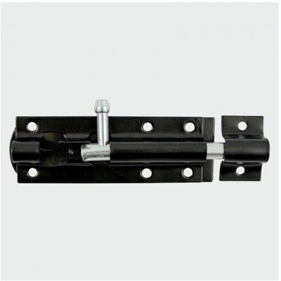 TIMco TBS6BB Straight Tower Bolt Black TIMco TBS6BB Straight Tower Bolt Black