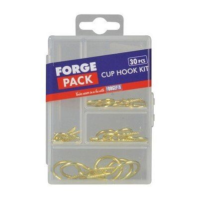 Forgefix Forge FPCUPSET Cup Hook Kit Forge Pack of 30 Piece Forgefix Forge FPCUPSET Cup Hook Kit Forge Pack of 30 Piece