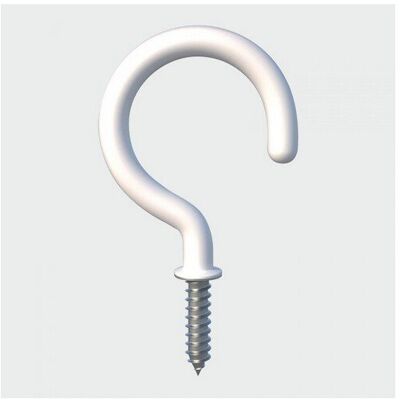 TIMco 25SHWP Round Cup Hook White 25mm Bag of 6 TIMco 25SHWP Round Cup Hook White 25mm Bag of 6