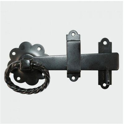 TIMco TRGL6BB Ring Gate Latch Twist Black TIMco TRGL6BB Ring Gate Latch Twist Black