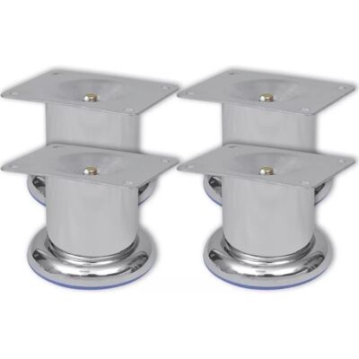 vidaXL 4x Chrome Sofa Legs - Modern Furniture Accessory vidaXL 4x Chrome Sofa Legs - Modern Furniture Accessory