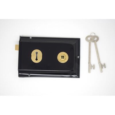 Yale Black Rim Deadlock - Deadlock Yale Black Rim Deadlock - Deadlock