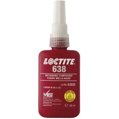 Loctite - 638 - 50ml - stainless steel - Retaining Compound Loctite - 638 - 50ml - stainless steel - Retaining Compound