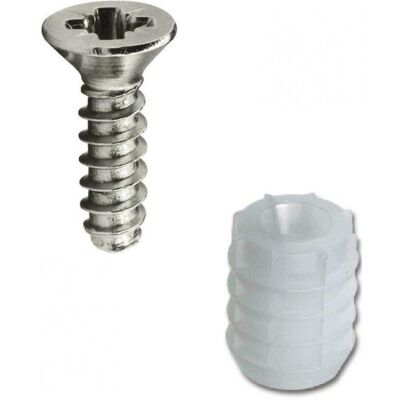(100 Dowels & Screws) Blum Hinge Dowel 8mm & Screws - Choose Quantity (100 Dowels & Screws) Blum Hinge Dowel 8mm & Screws - Choose Quantity