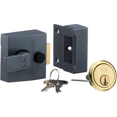 Yale P-85-DMG-PB-40 Deadlatching Nightlatch - Nightlatch Yale P-85-DMG-PB-40 Deadlatching Nightlatch - Nightlatch