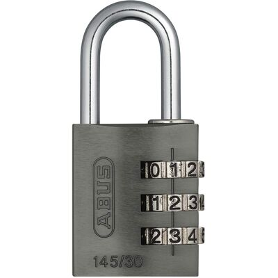 ABUS AB145/30 TITANIO Padlock, Gray, 30 ABUS AB145/30 TITANIO Padlock, Gray, 30