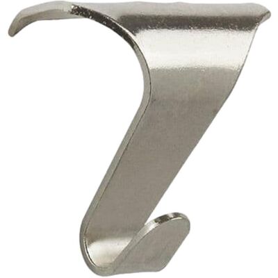 (PACK OF 2) Taskar Large Chrome Picture Rail Hooks For Picture Hanging (PACK OF 2) Taskar Large Chrome Picture Rail Hooks For Picture Hanging