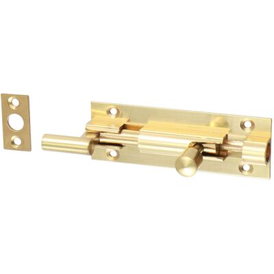 Timco Necked Barrel Bolt Polished Brass - 75 x 25mm (1 Pack Bag) Timco Necked Barrel Bolt Polished Brass - 75 x 25mm (1 Pack Bag)