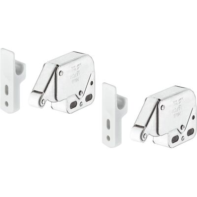 Hafele - Mini Latch Automatic Spring Catch - Nickel Plated Hafele - Mini Latch Automatic Spring Catch - Nickel Plated