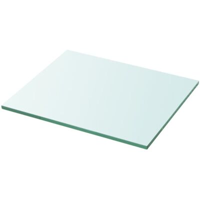 vidaXL Glass Shelf 30x25 cm - Modern Transparent Shelf vidaXL Glass Shelf 30x25 cm - Modern Transparent Shelf