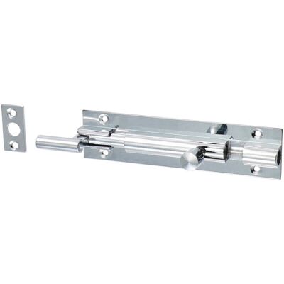 Timco - Necked Barrel Bolt - Polished Chrome - 100 x 25mm - Bolt Timco - Necked Barrel Bolt - Polished Chrome - 100 x 25mm - Bolt