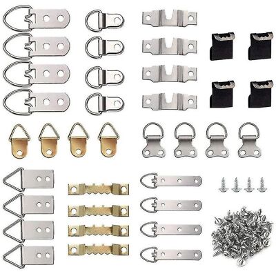 Unbranded 96 Pcs Picture Hanging Hooks Kit, Heavy Duty 9 Models Picture Frame Hangers Hook Unbranded 96 Pcs Picture Hanging Hooks Kit, Heavy Duty 9 Models Picture Frame Hangers Hook