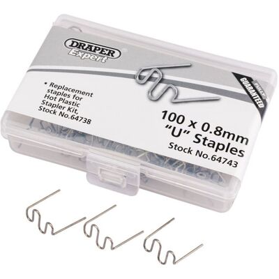 Draper 0.8MM U Staples (50) Draper 0.8MM U Staples (50)