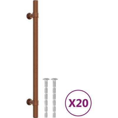 vidaXL Furniture Handles - 20 pcs Vintage Bronze Stainless Steel - Furniture Handles vidaXL Furniture Handles - 20 pcs Vintage Bronze Stainless Steel - Furniture Handles