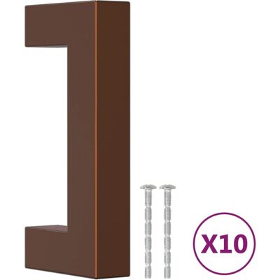 vidaXL Bronze Cabinet Handles 64 mm Set of 10 vidaXL Bronze Cabinet Handles 64 mm Set of 10