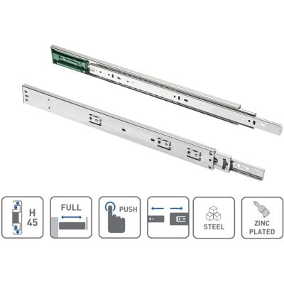 GTV - 400mm - Push To Open - Drawer Slides GTV - 400mm - Push To Open - Drawer Slides