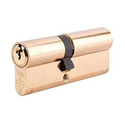Yale PKM4050-PB - Euro Cylinder Lock - Brass Finish - High Security Yale PKM4050-PB - Euro Cylinder Lock - Brass Finish - High Security