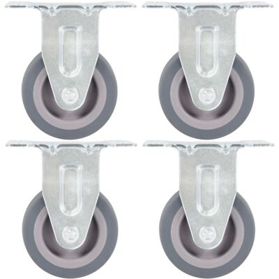 vidaXL 12 pcs Fixed Casters - Casters vidaXL 12 pcs Fixed Casters - Casters