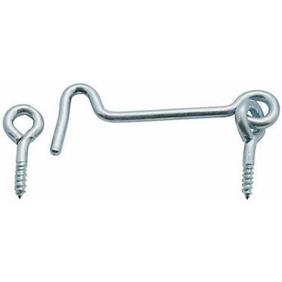 TheBigShip Gate Hook and Eye, 50mm (2 inch) - Bright Zinc Plated, Pack of 4 TheBigShip Gate Hook and Eye, 50mm (2 inch) - Bright Zinc Plated, Pack of 4