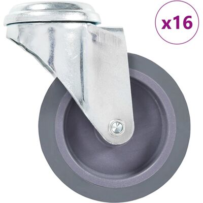 vidaXL 16 pcs Bolt Hole Swivel Casters - Furniture Casters vidaXL 16 pcs Bolt Hole Swivel Casters - Furniture Casters