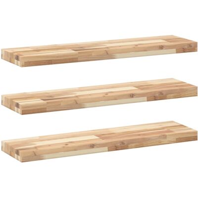 vidaXL Floating Shelves Wall Storage Shelf 3pcs - Floating Shelves vidaXL Floating Shelves Wall Storage Shelf 3pcs - Floating Shelves