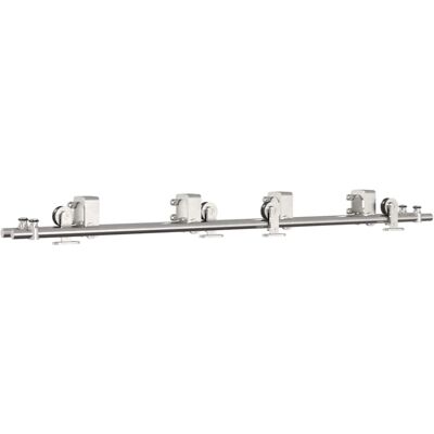 vidaXL Stainless Steel Sliding Door Hardware Kit - Sliding Door Hardware Kit vidaXL Stainless Steel Sliding Door Hardware Kit - Sliding Door Hardware Kit