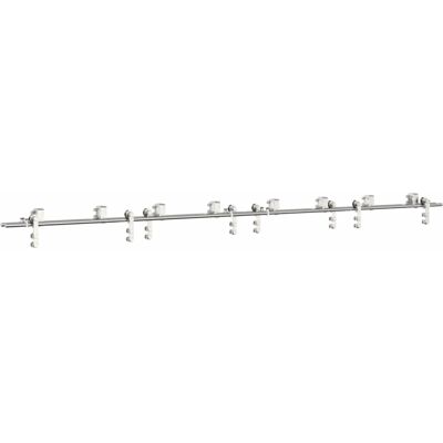 vidaXL Sliding Door Hardware Kit - Stainless Steel - 183 cm vidaXL Sliding Door Hardware Kit - Stainless Steel - 183 cm