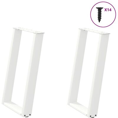 vidaXL White U-Shaped Console Table Legs - Console Table Legs vidaXL White U-Shaped Console Table Legs - Console Table Legs