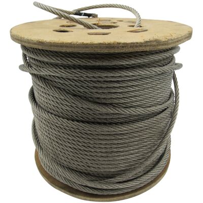 SecureFix Direct Stainless Steel Wire Rope Cable 3MM 7x7 (100M Reel Rigging Marine) SecureFix Direct Stainless Steel Wire Rope Cable 3MM 7x7 (100M Reel Rigging Marine)