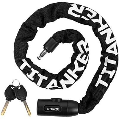 Titanker Bike Chain Lock, Heavy Duty Bicycle Lock, High Security Cycling Locks w Titanker Bike Chain Lock, Heavy Duty Bicycle Lock, High Security Cycling Locks w