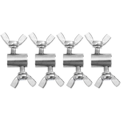 Kricely (As show, One size) 4pcs Wire Rope Cable Clip Stainless Steel Hand Screw Clamp f Kricely (As show, One size) 4pcs Wire Rope Cable Clip Stainless Steel Hand Screw Clamp f
