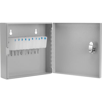 Barska Key Cabinet Lock Box with Numbered Hooks White Tags 40 Position Gray Barska Key Cabinet Lock Box with Numbered Hooks White Tags 40 Position Gray