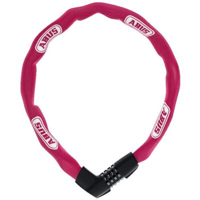 Abus 1385 Combination Chain - Pink - 85cm - Combination Lock Abus 1385 Combination Chain - Pink - 85cm - Combination Lock