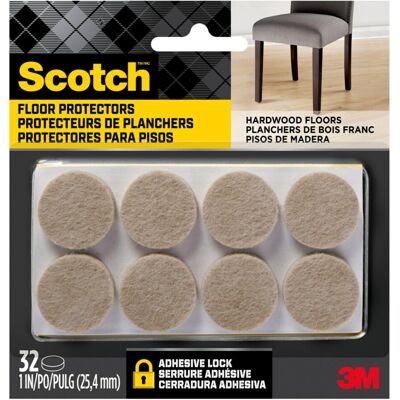 Scotch - Felt Pads - Beige - 32 pcs - Furniture Pads Scotch - Felt Pads - Beige - 32 pcs - Furniture Pads