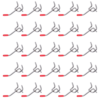 Markenlos 25x Single Pegboard Hooks 50mm Wall Retail Display Shop Peg Fits 25mm Markenlos 25x Single Pegboard Hooks 50mm Wall Retail Display Shop Peg Fits 25mm