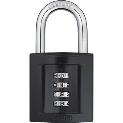 ABUS 158/50 C 50mm Body Zinc Front 4-Dial Resettable Combination Padlock ABUS 158/50 C 50mm Body Zinc Front 4-Dial Resettable Combination Padlock