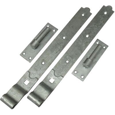SecureFix Direct (16") Galvanised Hook and Band Gate Hinges Cranked SecureFix Direct (16") Galvanised Hook and Band Gate Hinges Cranked