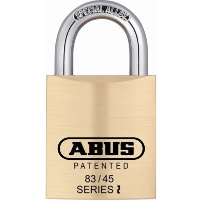 ABUS 83/45-300 S2 Schlage 45mm All Weather Solid Brass Rekeyable Padlock with 1" ABUS 83/45-300 S2 Schlage 45mm All Weather Solid Brass Rekeyable Padlock with 1"