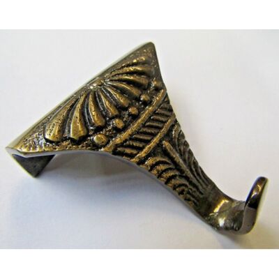 Solid Brass Ornate Picture Hook antique brass by Ironmongery World Solid Brass Ornate Picture Hook antique brass by Ironmongery World