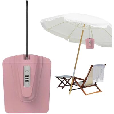 Unbranded (Pink) Travel Safe Lock Box - Small Lockable Box - Water-resistant Beach Travel Unbranded (Pink) Travel Safe Lock Box - Small Lockable Box - Water-resistant Beach Travel