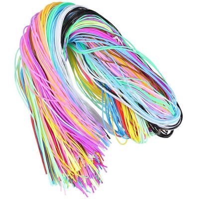 Kricely (As show, One size) 200pcs Colorful Braided Rope PVC Braided Wire Plastic DIY Br Kricely (As show, One size) 200pcs Colorful Braided Rope PVC Braided Wire Plastic DIY Br