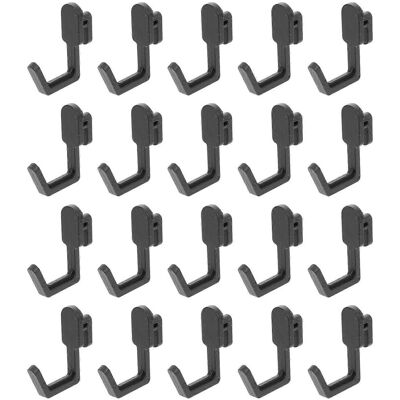 Kricely (As show, One size) 20pcs Peg Board Hook Plastic J Style Display Hook Shelf Hang Kricely (As show, One size) 20pcs Peg Board Hook Plastic J Style Display Hook Shelf Hang